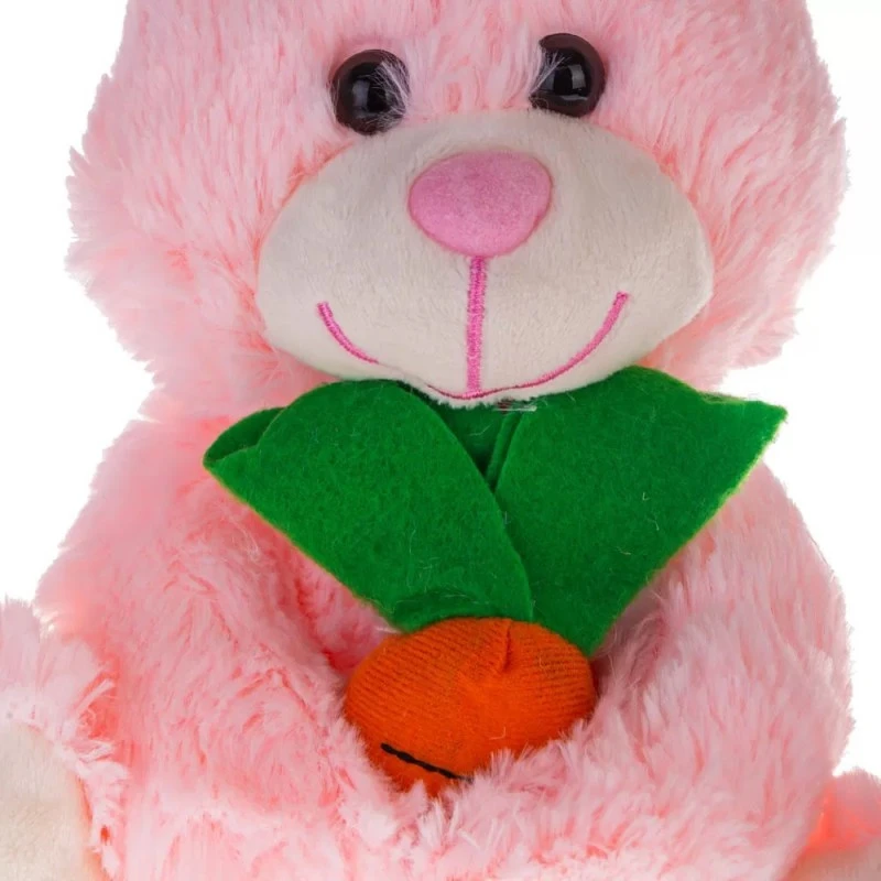Плюшена играчка Tea Toys, Плюшено зайче с морков Бени, 465131, 15 см.